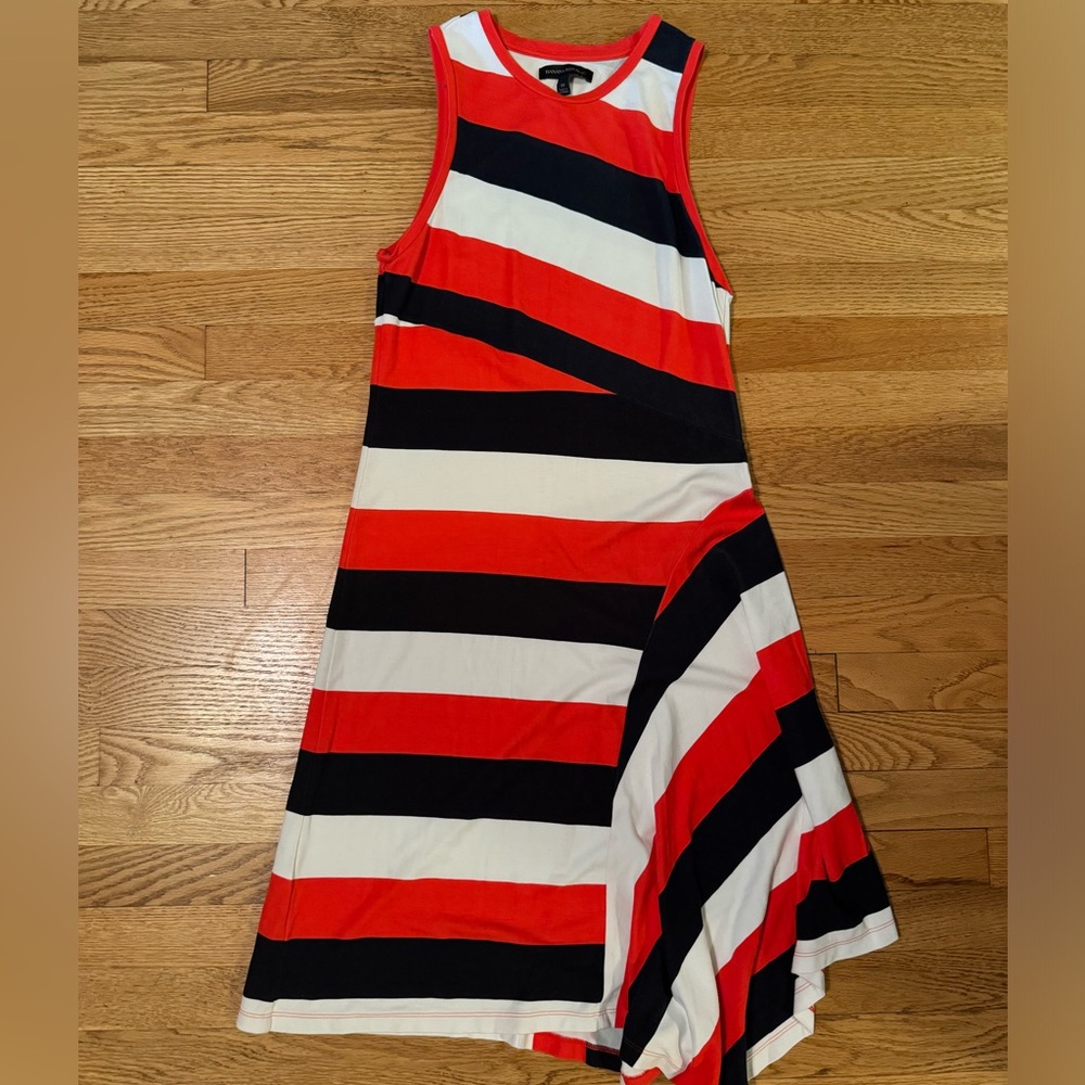Banana republic striped pull on dress size Medium